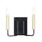 Maxim Lighting Sullivan 2-Light " Wide Black / Gold Wall Sconce 10252BKGLD - alternate 1